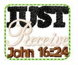 SAMPLE SALE Just Receive John 16-24