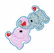 SAMPLE SALE Elephant Pair 2