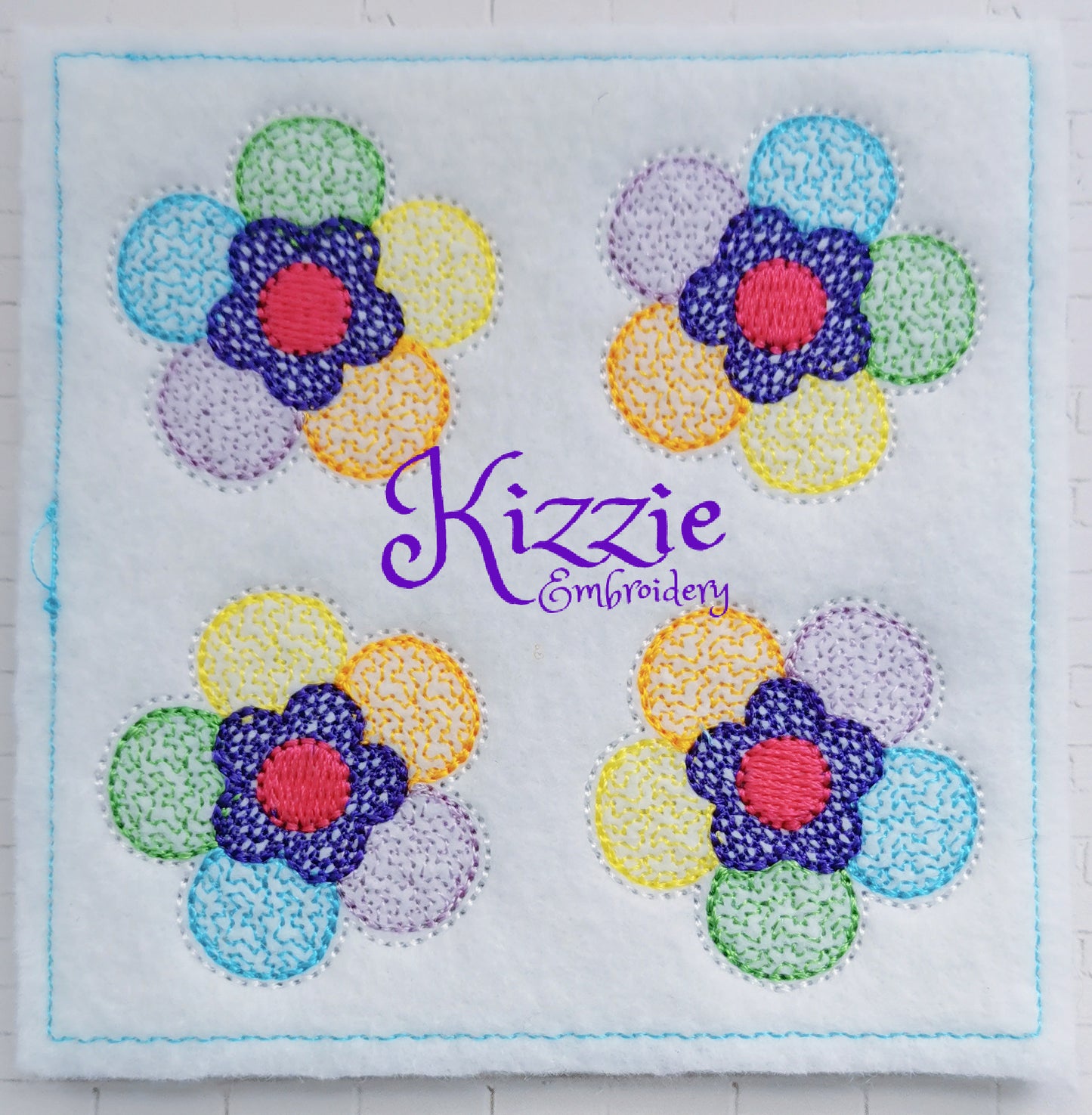 Rainbow Flower 5 Petal