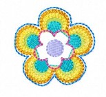 SAMPLE SALE Rainbow Flower Echo