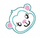 SAMPLE SALE Rainbow Monkey Head