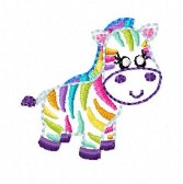 SAMPLE SALE Rainbow Zebra