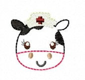 SAMPLE SALE Janie Cow Nurse Head