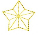 SAMPLE SALE Christmas Star Cutesy