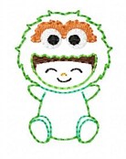 SAMPLE SALE Sesame Green Boy