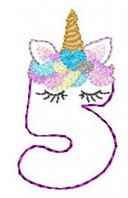 SAMPLE SALE Number Unicorn Brandy 5