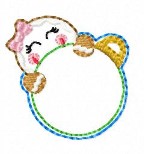 SAMPLE SALE Christmas Peeker Gingerbread Girl