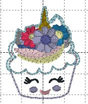 SAMPLE SALE Cupcake Unicorn Audry