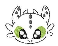 SAMPLE SALE Dragon Pet Toofless Head