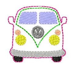 SAMPLE SALE Retro Bus Front