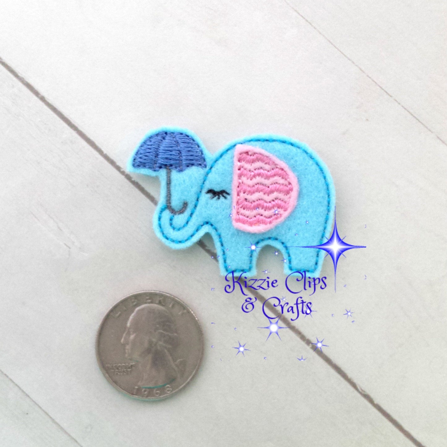 Elephant Kaitlyn With Umbrella