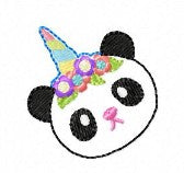 SAMPLE SALE Panda Unicorn Head