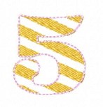 SAMPLE SALE Number Stripes 5