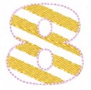 SAMPLE SALE Number Stripes 8