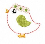 SAMPLE SALE Spring Bird Flower Wreath