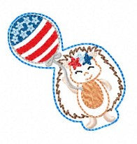 SAMPLE SALE Porcupine Patriotic Balloon