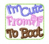 SAMPLE SALE Cute From Bow To Boot