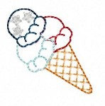 SAMPLE SALE Ice Cream Cone 3 Scoop APP