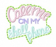 SAMPLE SALE CAll Me On My Shell Phone