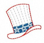SAMPLE SALE Top Hat Patriotic