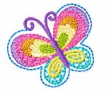 SAMPLE SALE Rainbow Bug Butterfly 2 Motif