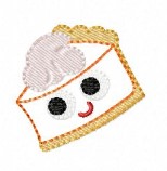 SAMPLE SALE Pumpkin Pie Slice Googley