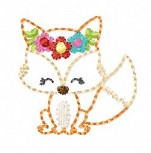 SAMPLE SALE Fall Friends Fox Floral