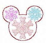SAMPLE SALE Mouse With Snowflakes