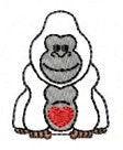 SAMPLE SALE Gorilla With Heart