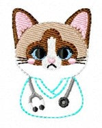 SAMPLE SALE Nurse Snowshoe Cat