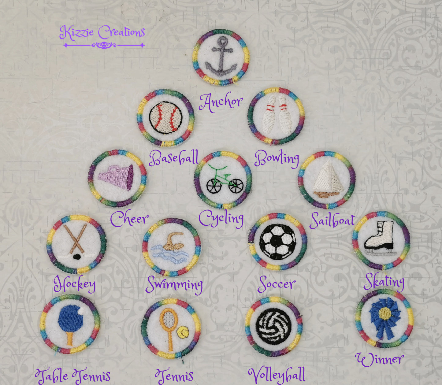 Individual Doll Merit Badges Set 5