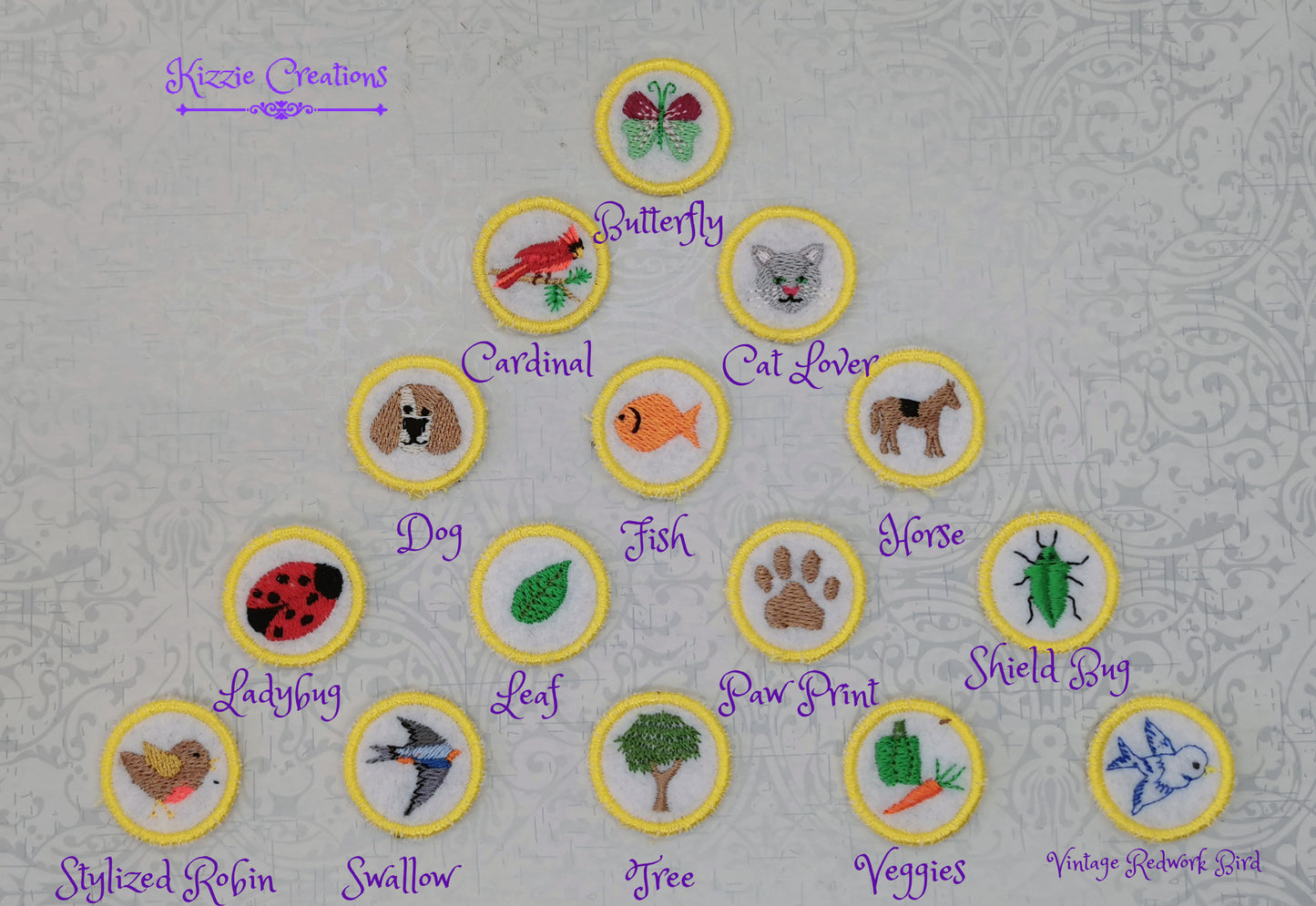 Individual Doll Merit Badges Set 3