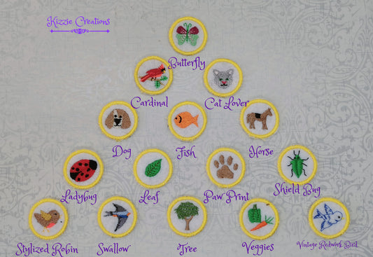 Individual Doll Merit Badges Set 3