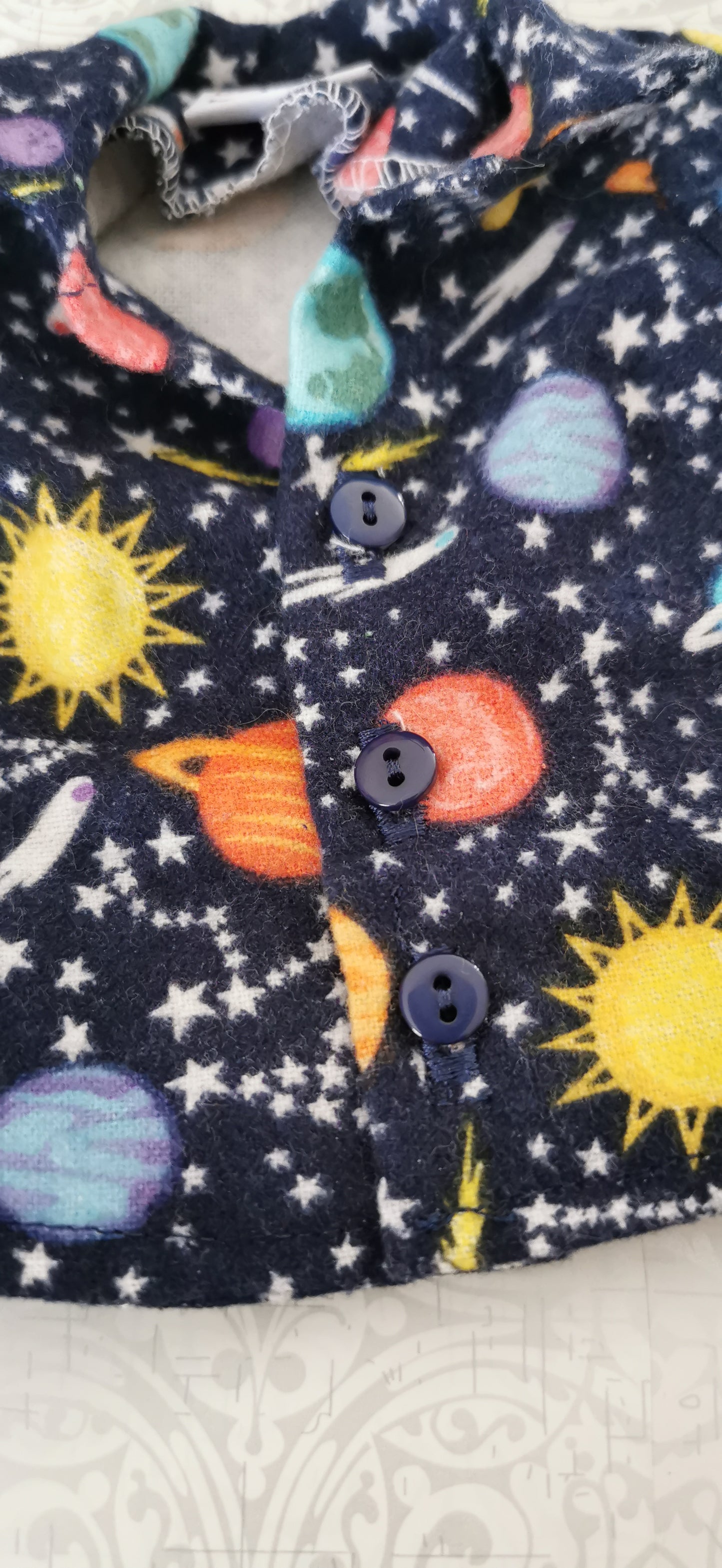 Space Shorts Set Flannel Doll Pajamas