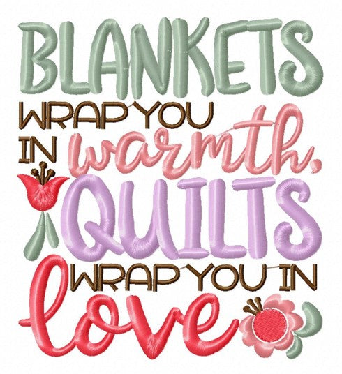 Quilts Wrap Love Tote Bag