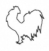 SAMPLE SALE Farm Silhouette Friends Rooster 2