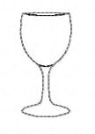 SAMPLE SALE Wineglass Plain
