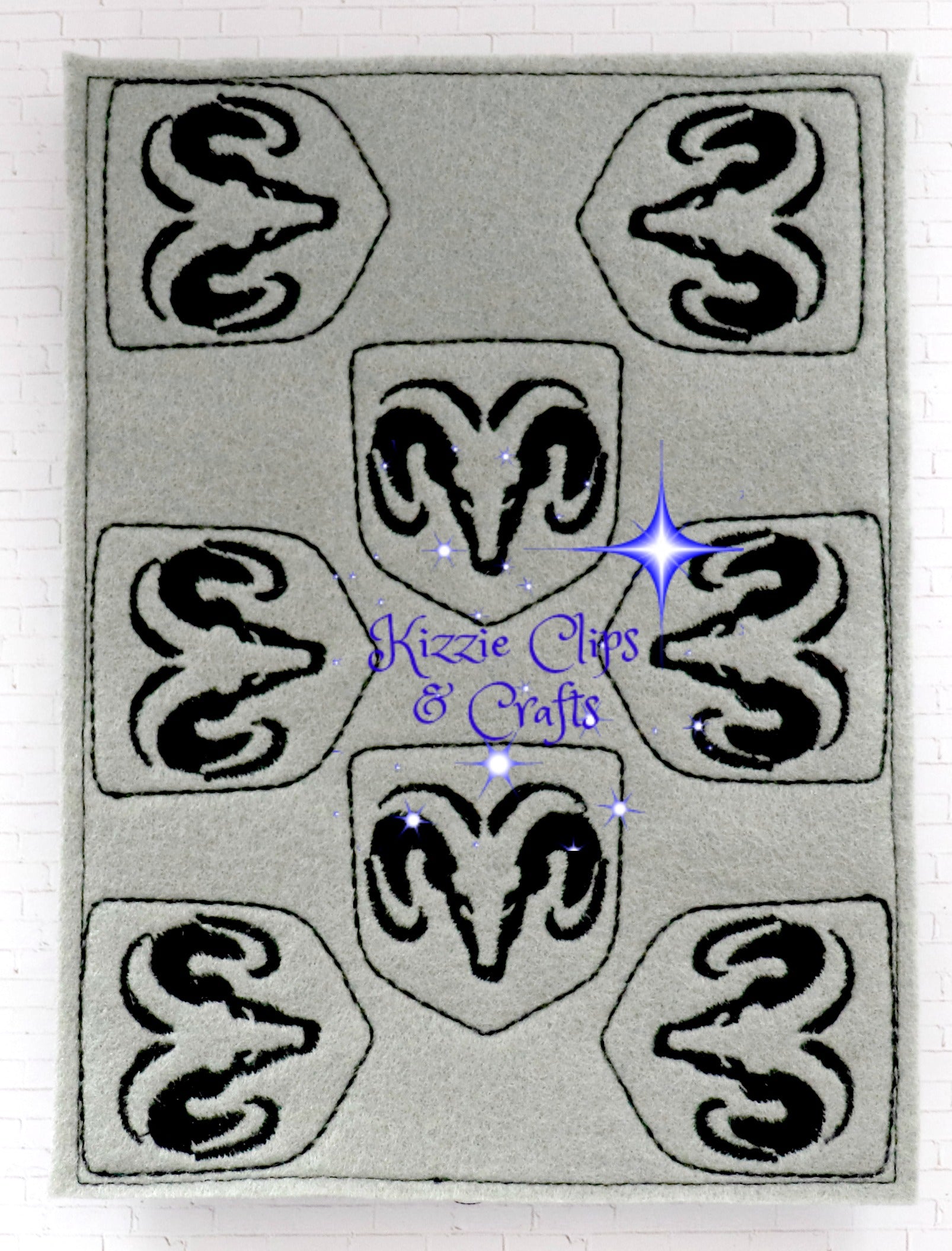 Ram Head – Kizzie Embroidery
