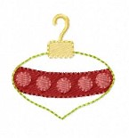 SAMPLE SALE Tree Ornament Dots Oval Tear Drop