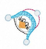 SAMPLE SALE Arctic Cutie Penguin 2 Head Hat APP