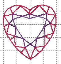 SAMPLE SALE Heart Rhinestone