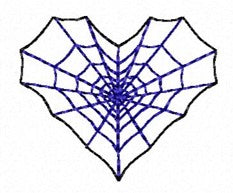 SAMPLE SALE Spiderweb Heart