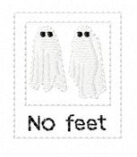 SAMPLE SALE No Feet Ghosts