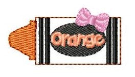 SAMPLE SALE Crayon Orange