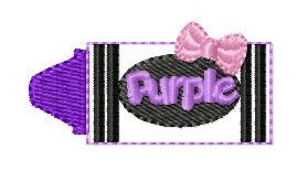 SAMPLE SALE Crayon Purple