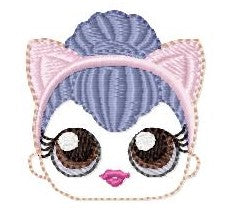 SAMPLE SALE Giggle Doll Queen Cat Head