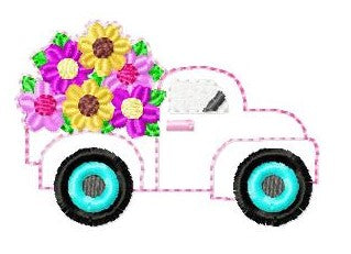 SAMPLE SALE Truck With Flowers