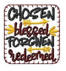 SAMPLE SALE Chosen Blessed Forgiven Redeemed