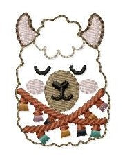 SAMPLE SALE Llama Fiesta Head