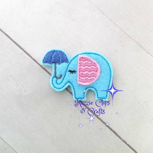 Elephant Kaitlyn With Umbrella